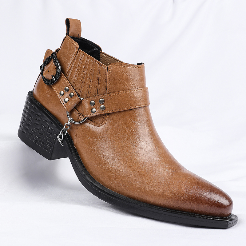 Men Shoes For Wedding - Nouvelles bottes en cuir de vache