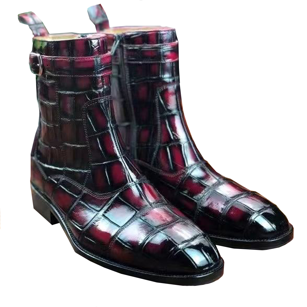 Nouvelles bottes en cuir de cr - Men Shoes For Wedding avis et prix