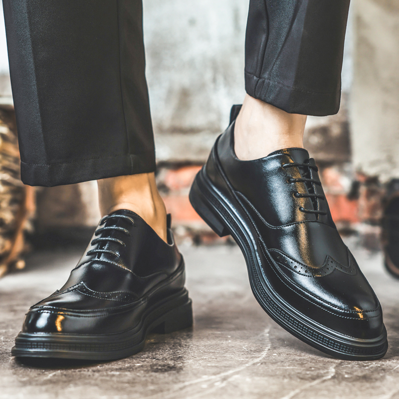 Chaussures en cuir rehaussante - Men Shoes For Wedding avis et prix