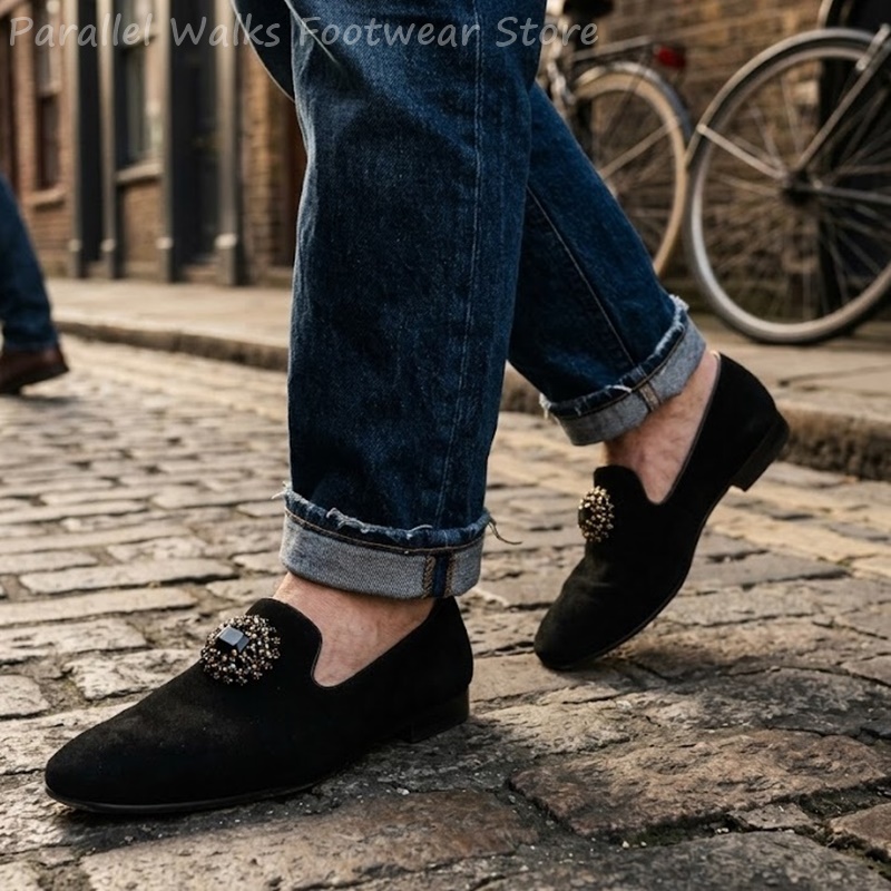 Mocassins en daim pour hommes, - Men Shoes For Wedding avis et prix