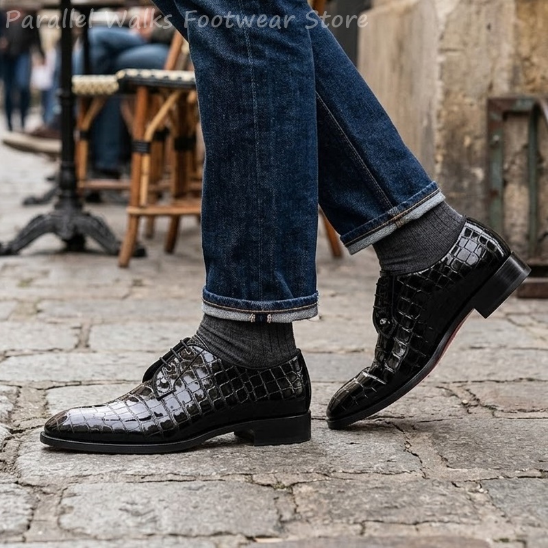 Chaussures Oxford en cuir vern - Men Shoes For Wedding avis et prix