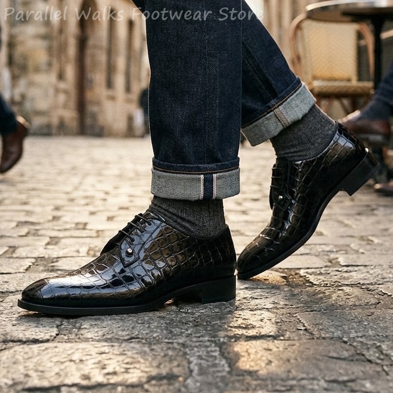 Chaussures Oxford en cuir vern - Men Shoes For Wedding avis et prix