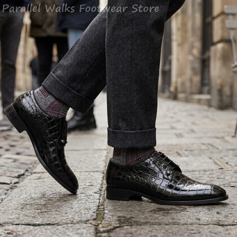 Chaussures Oxford en cuir vern - Men Shoes For Wedding avis et prix