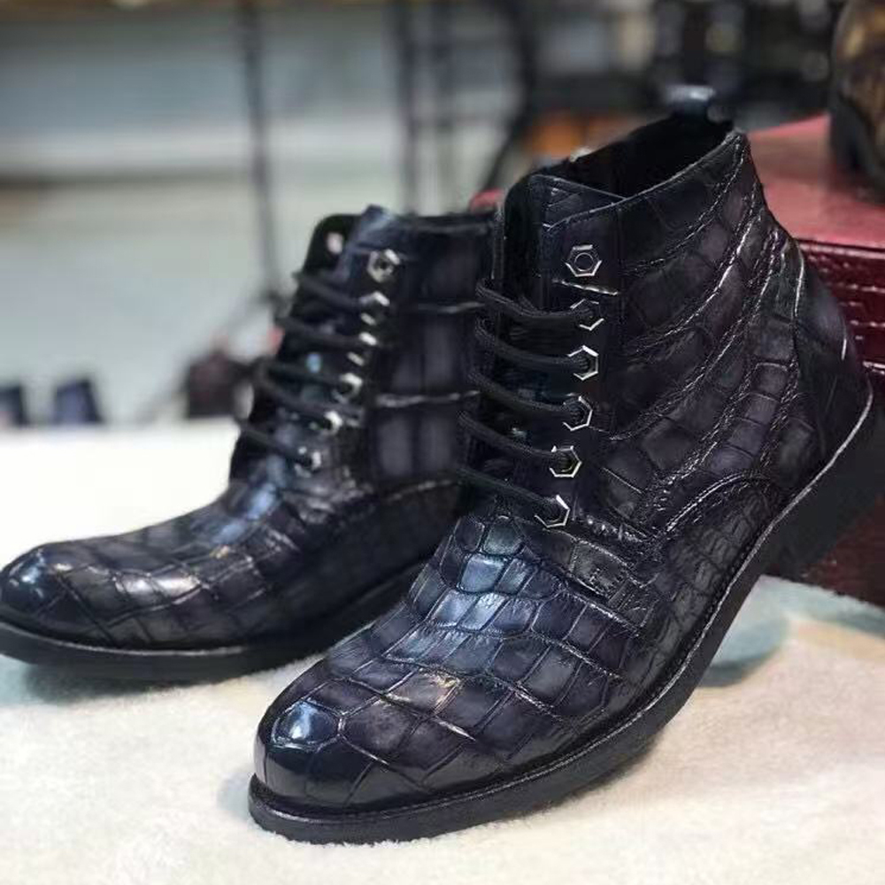 Nouvelles bottes en cuir de cr - Men Shoes For Wedding avis et prix