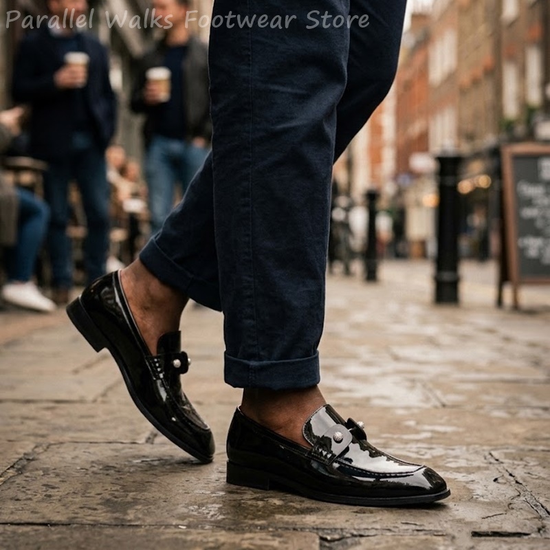Mocassins pour hommes noirs en - Men Shoes For Wedding avis et prix